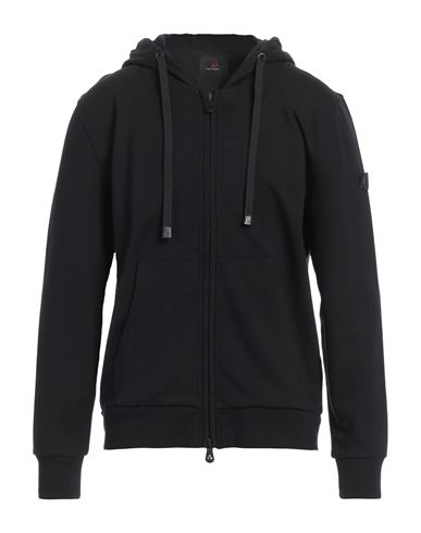 Peuterey Man Sweatshirt Black Size Xl Cotton In Multi