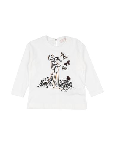 Monnalisa Toddler Girl T-shirt White Size 6 Cotton In White