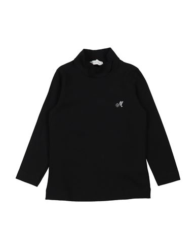 Monnalisa Toddler Girl T-shirt Black Size 6 Viscose, Polyamide, Cashmere, Elastane In Black