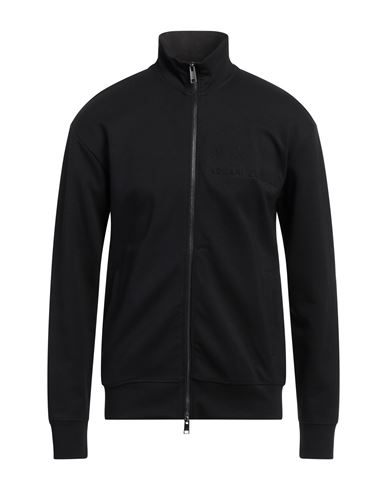 Armani Exchange Man Sweatshirt Black Size M Cotton, Polyester In Black
