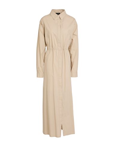 Roberto Collina Woman Maxi Dress Sand Size M Cotton In Beige