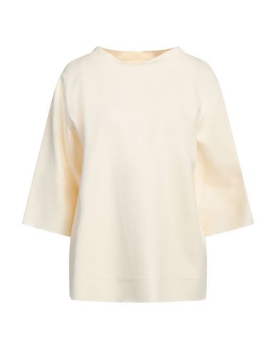 Liviana Conti Woman T-shirt Cream Size 10 Viscose, Polyamide, Elastane In Neutral