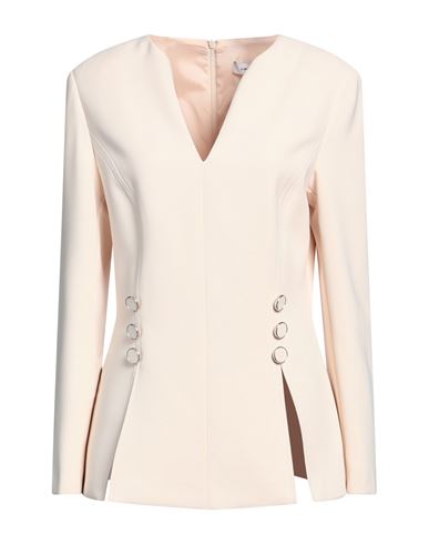 Simona Corsellini Woman Top Cream Size 8 Polyester, Elastane In White