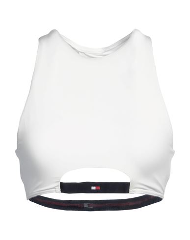 Tommy Hilfiger Woman Top White Size L Polyester, Elastane