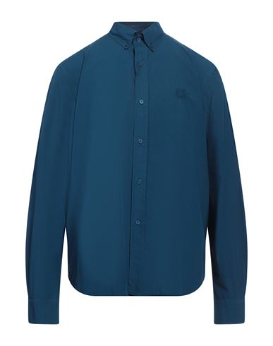Kenzo Man Shirt Navy Blue Size 16 Cotton
