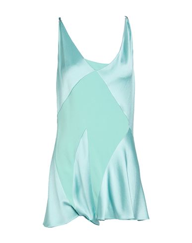 Maison Margiela Woman Playsuit Turquoise Size 8 Viscose, Acetate In Blue