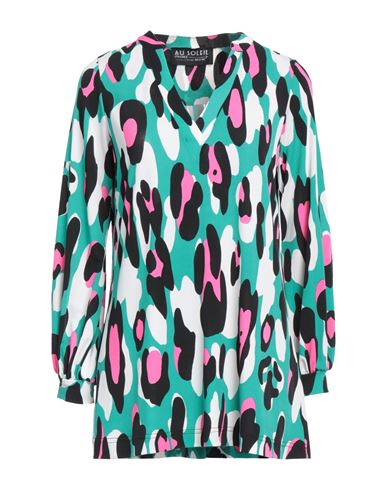 Au Soleil De Saint Tropez Woman Top Green Size 8 Polyester, Elastane In Green