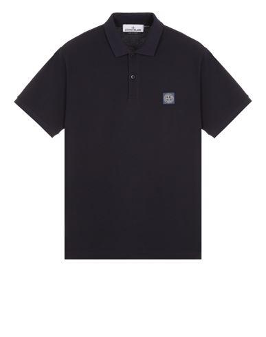 Stone Island 2200205 Organic Cotton Jersey 'fissato' Effect In Bleu
