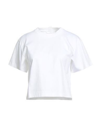 Helmut Lang Woman T-shirt White Size L Cotton