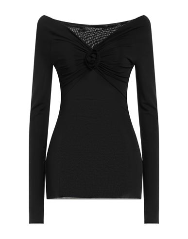 Shop Blumarine Woman T-shirt Black Size 8 Viscose, Elastane