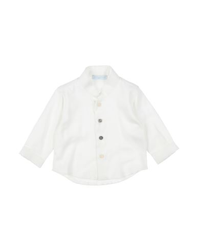 Manuell & Frank Newborn Boy Shirt White Size 3 Viscose, Cotton In White