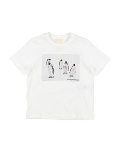 Shop Emporio Armani Toddler Boy T-shirt White Size 6 Cotton, Polyester