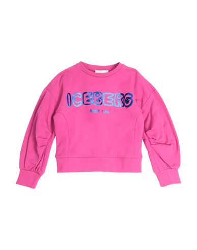 ICEBERG ICEBERG TODDLER GIRL SWEATSHIRT FUCHSIA SIZE 6 COTTON, ELASTANE 