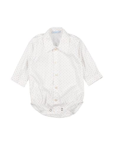 Manuell & Frank Newborn Boy Shirt White Size 3 Cotton, Elastane In White