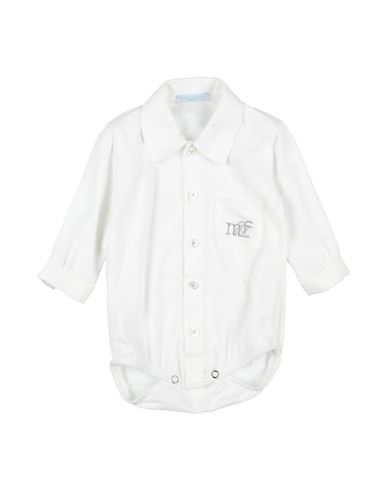 Manuell & Frank Newborn Boy Shirt White Size 3 Cotton, Elastane In White