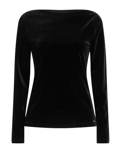 Armani Exchange Woman Top Black Size Xs Polyester, Elastane In Black