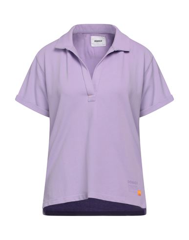 Dekker Woman Polo Shirt Lilac Size L Cotton In Purple