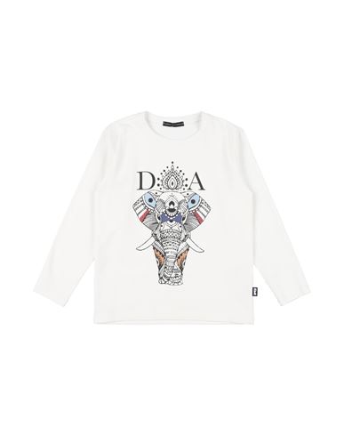 DANIELE ALESSANDRINI DANIELE ALESSANDRINI TODDLER BOY T-SHIRT WHITE SIZE 4 COTTON, ELASTANE 