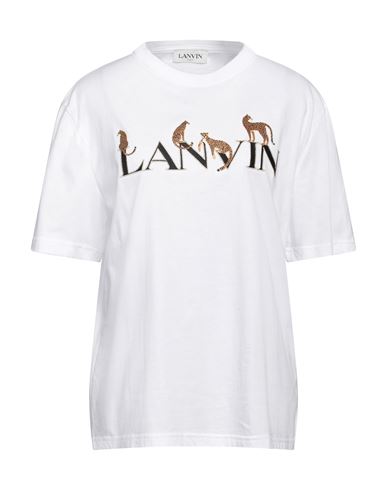 Lanvin Woman T-shirt White Size L Cotton
