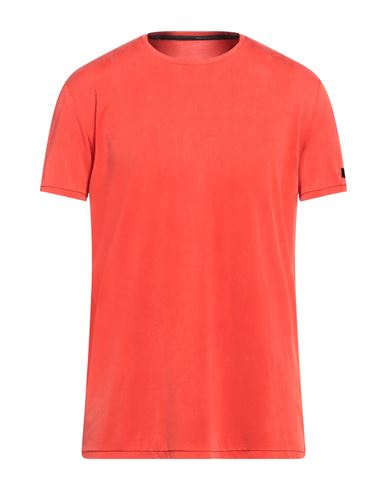 Rrd Man T-shirt Tomato Red Size 42 Cupro, Elastane