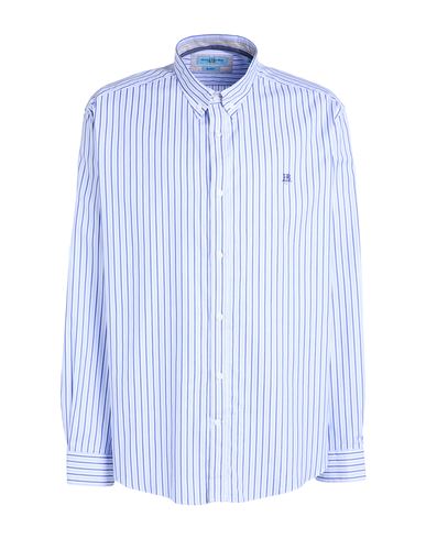 Harmont & Blaine Man Shirt Azure Size 3xl Cotton In Blue