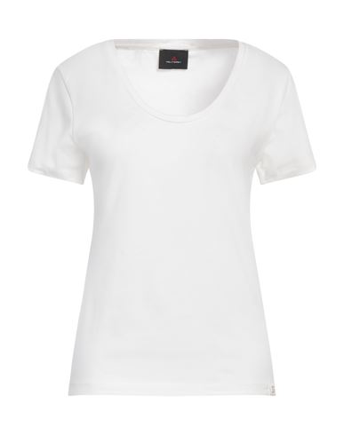 Peuterey Woman T-shirt White Size Xl Cotton, Elastane