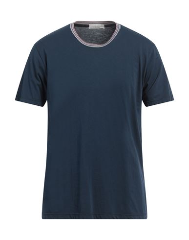 Rossopuro Man T-shirt Navy Blue Size 5 Cotton