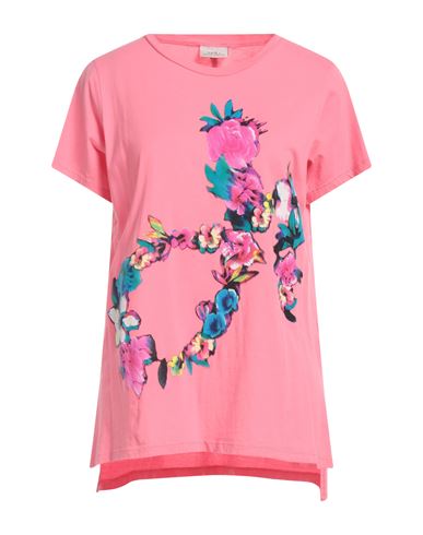 Deha Woman T-shirt Fuchsia Size Xl Cotton In Pink