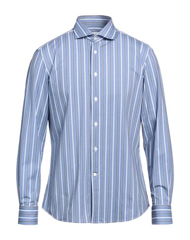 Traiano Man Shirt Pastel Blue Size 16 ½ Polyester, Polyamide, Elastane