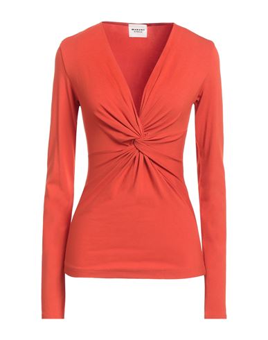 Marant Etoile Marant Étoile Woman T-shirt Rust Size 6 Viscose, Elastane In Orange