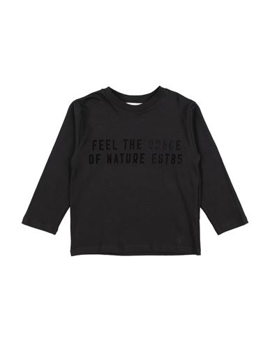 Paolo Pecora Toddler Boy T-shirt Black Size 4 Cotton In Black