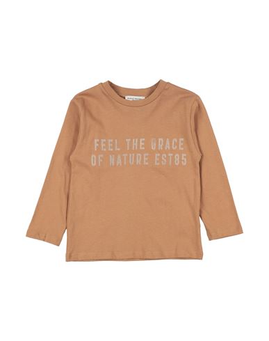 Paolo Pecora Toddler Boy T-shirt Camel Size 6 Cotton In Beige