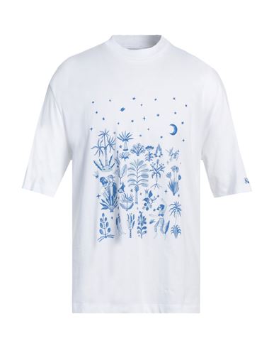 Neil Barrett Printed Dancing In The Moonlight Easy Fit T-shirt In White