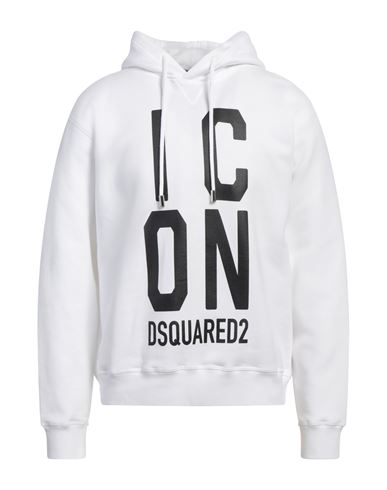 DSQUARED2 DSQUARED2 MAN SWEATSHIRT WHITE SIZE L COTTON 