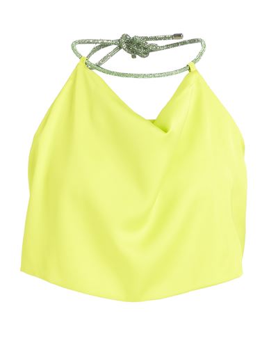 Simona Corsellini Woman Top Lime Green Size 4 Polyester