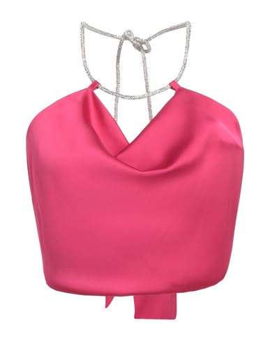 SIMONA CORSELLINI SIMONA CORSELLINI WOMAN TOP MAGENTA SIZE 6 POLYESTER 
