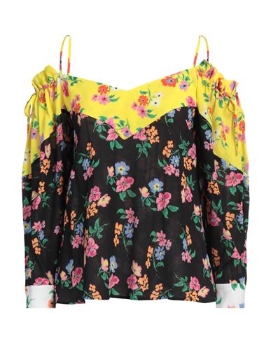 Msgm Woman Top Yellow Size 4 Viscose In Yellow