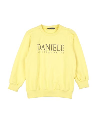 Daniele Alessandrini Toddler Boy Sweatshirt Yellow Size 6 Cotton, Elastane In Yellow