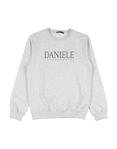DANIELE ALESSANDRINI DANIELE ALESSANDRINI TODDLER BOY SWEATSHIRT LIGHT GREY SIZE 6 COTTON, ELASTANE 