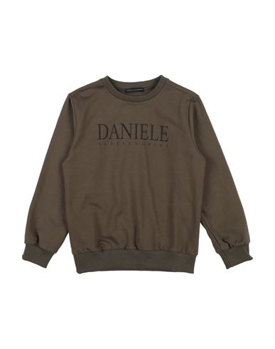 DANIELE ALESSANDRINI DANIELE ALESSANDRINI TODDLER BOY SWEATSHIRT MILITARY GREEN SIZE 6 COTTON, ELASTANE 
