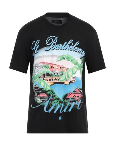 Amiri Man T-shirt Black Size L Cotton In Black