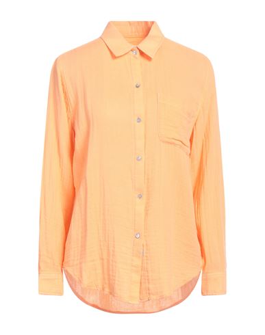 Rails Woman Shirt Orange Size S Organic Cotton In Orange