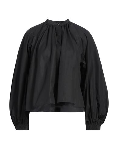 Jil Sander Woman Shirt Black Size 2 Cotton In Black