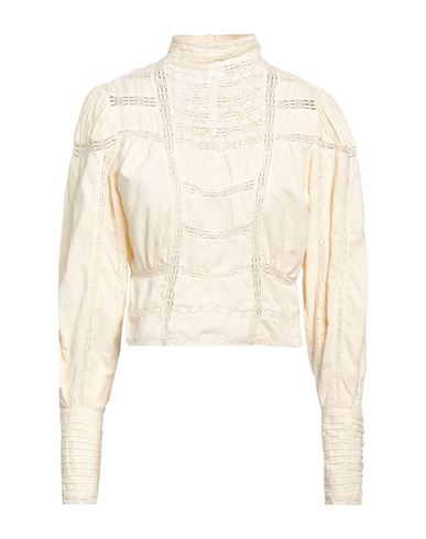 MES DEMOISELLES MES DEMOISELLES WOMAN TOP IVORY SIZE 8 COTTON 