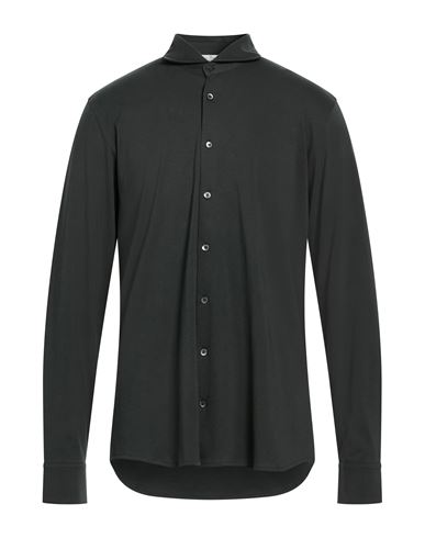Stefan Brandt Man Shirt Dark Green Size Xxl Pima Cotton