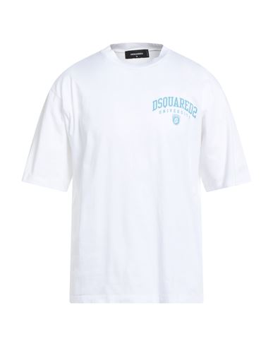 Dsquared2 Man T-shirt White Size M Cotton