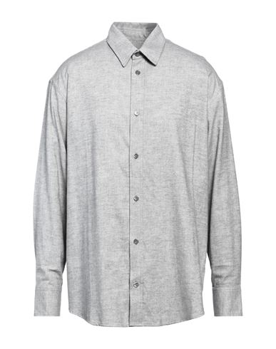 The Elder Statesman Man Shirt Grey Size L Cotton In Grey