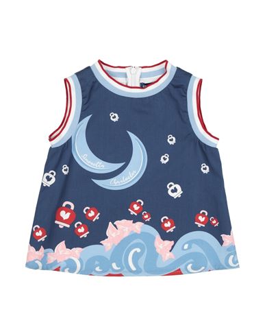 Simonetta Toddler Girl Top Navy Blue Size 5 Cotton In Navy Blue