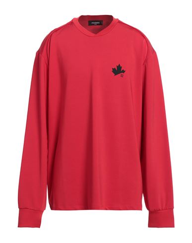 Dsquared2 Man T-shirt Red Size Xxxl Polyamide, Cotton, Elastane
