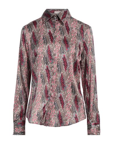 Camicettasnob Woman Shirt Grey Size 4 Viscose, Silk, Elastane In Grey